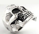 Кольцо «Череп Байкера» Серебро 925