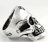 Кольцо «Череп Байкера» Серебро 925