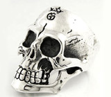 Кольцо «Череп Байкера» Серебро 925