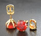 Пусеты с ограненными мексиканскими опалами 1,91 карата 