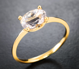 Золотое кольцо с морганитом 1,31 карата