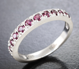 Изящное cеребряное кольцо с родолитами Серебро 925