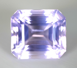 Чистейший крупный лавандовый аметист топовой огранки 16,54 карата 