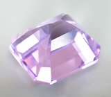 Чистейший крупный лавандовый аметист топовой огранки 16,54 карата 