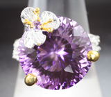 Серебряное кольцо с аметистами 17,46 карата Серебро 925