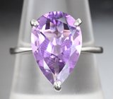 Замечательное серебряное кольцо с аметистом