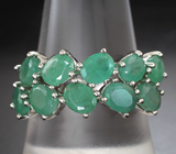 Серебряное кольцо с изумрудами 3,07 карата Серебро 925