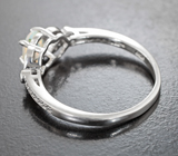 Прелестное cеребряное кольцо с ограненным эфиопским опалом Серебро 925
