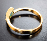 Золотое кольцо с насыщенным индиголит турмалином 0,57 карата Золото