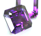 Крупная пара чистейших уругвайских аметистов 39,03 карата 