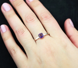 Изящное серебряное кольцо с уругвайским аметистом Серебро 925