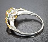 Серебряное кольцо с кристаллическим эфиопским опалом