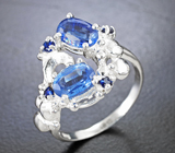 Серебряное кольцо с кианитами Серебро 925