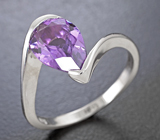 Элегантное серебряное кольцо с аметистом