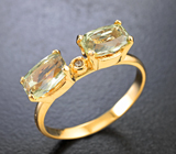 Золотое кольцо с диаспорами высокой чистоты 1,98 карата и бриллиантами Золото