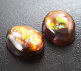 Пара мексиканского огненного агата 11,86 карата 