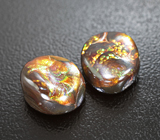 Пара мексиканского огненного агата 10,97 карата 