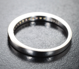 Изящное серебряное кольцо с разноцветными сапфирами Серебро 925