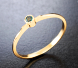 Золотое кольцо с чистейшим уральским александритом 0,08 карата Золото