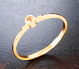 Золотое кольцо с чистейшим уральским александритом 0,08 карата Золото