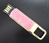 Флэш-накопитель с инкрустацией родонитом 