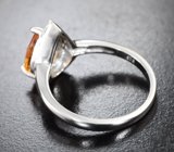 Прелестное серебряное кольцо с цитрином