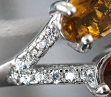 Чудесное серебряное кольцо с турмалинами Серебро 925