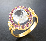 Кольцо с фенакитом высокой чистоты 2,81 карата и бриллиантами Золото