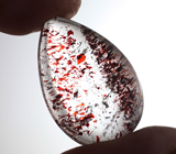 Редкий! Крупный кварц с включением гематита 34,26 карата 