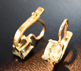 Золотые серьги с чистейшими диаспорами со сменой цвета 1,63 карата Золото