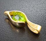 Золотой кулон с сочно-зеленым сфеном 2,75 карата Золото