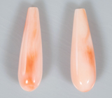 Пара solid кораллов 5,7 карата 