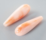 Пара solid кораллов 5,7 карата 