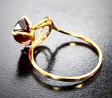 Золотое кольцо с альмандином гранатом 2,52 карата Золото