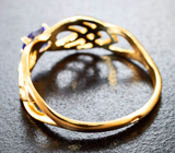 Золотое кольцо с чистейшим танзанитом 0,33 карата Золото