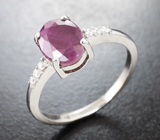 Чудесное серебряное кольцо с корундом Серебро 925