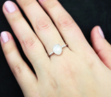 Стильное серебряное кольцо с лунным камнем