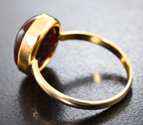 Золотое кольцо с ярким контрастным мексиканским агатом 6,22 карата