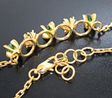 Браслет с уральскими демантоидами 2,07 карата Золото