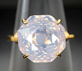 Золотое кольцо с лавандовым аметистом авторской огранки 6,92 карата Золото