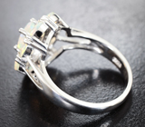 Роскошное серебряное кольцо с ограненными эфиопскими опалами Серебро 925