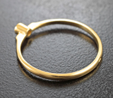 Золотое кольцо с чистейшим уральским александритом 0,08 карата