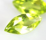 Пара перидотов 2,91 карата