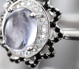 Эффектное серебряное кольцо с иолитом