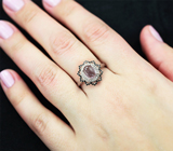 Эффектное серебряное кольцо с иолитом
