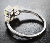 Прелестное серебряное кольцо с ограненными эфиопскими опалами