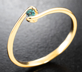 Золотое кольцо с чистейшим уральским александритом 0,1 карата Золото