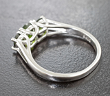 Замечательное серебряное кольцо с диопсидами