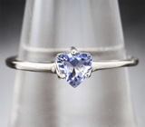 Изящное серебряное кольцо с танзанитом Серебро 925