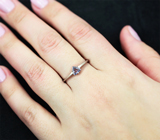 Изящное серебряное кольцо с танзанитом Серебро 925